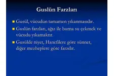 Guslün Farzları Nelerdir? Guslün Farzları Nelerdir?